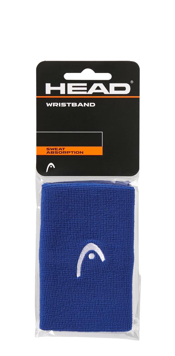 HEAD Wristband 5" Blue 2 Pack