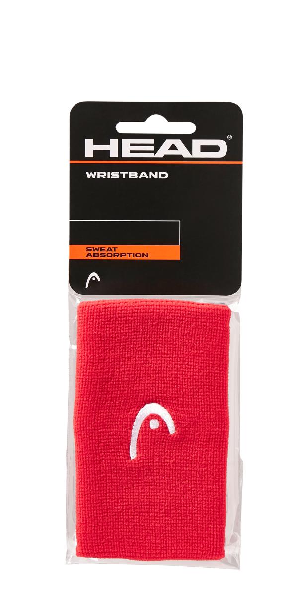 HEAD Wristband 5" Red 2 Pack