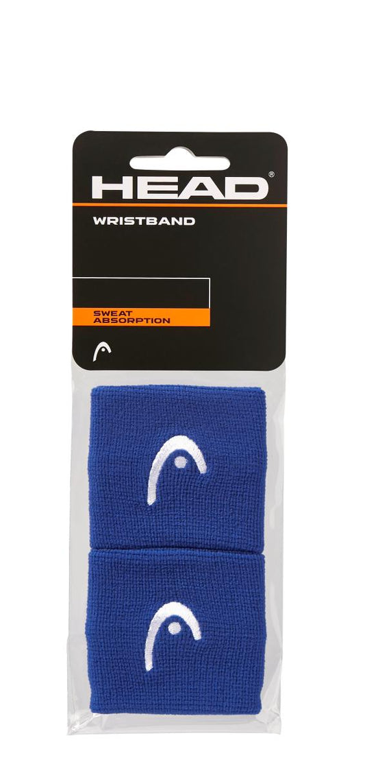 HEAD Wristband 2.5" Blue 2 Pack