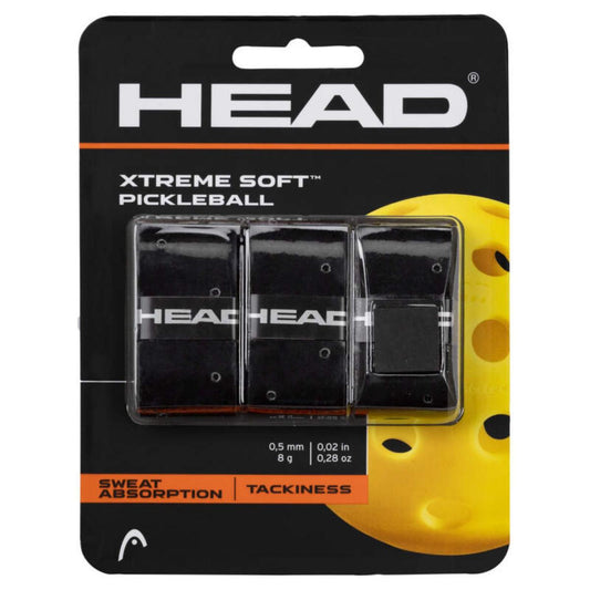 HEAD Xtreme Soft Pickleball Overgrip Pk3 Black