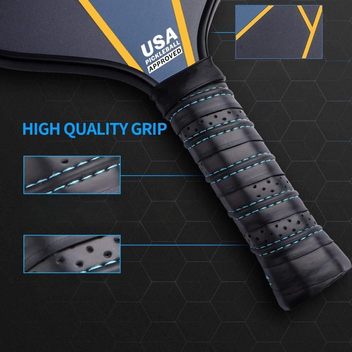 Lightning Pickleball SET 2x Paddles 4x balls