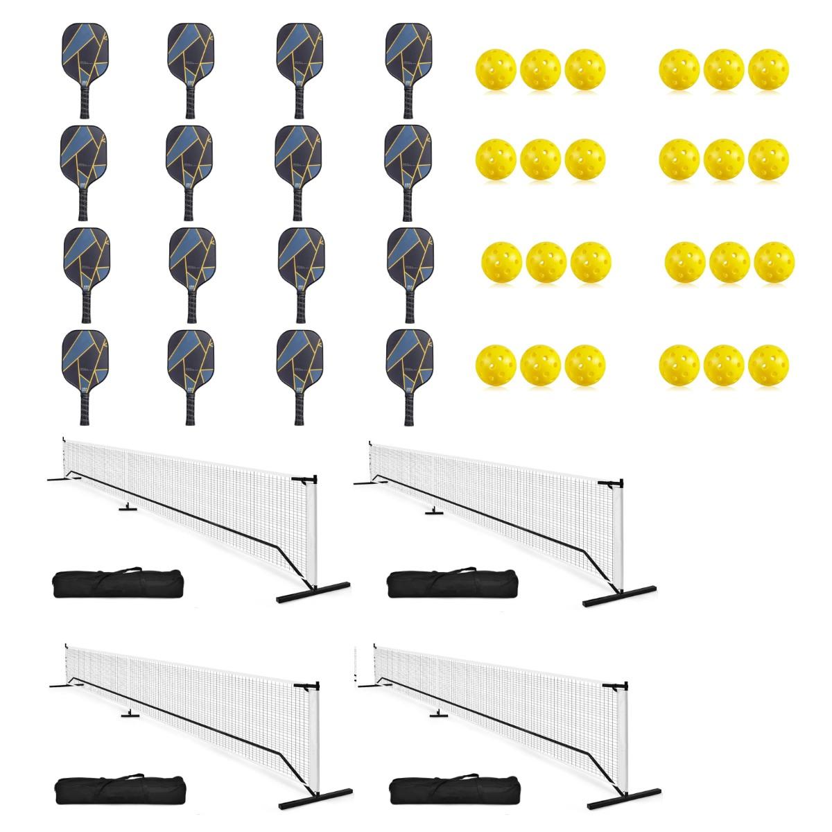 Lightning Pickleball 4 Court 16 Player Kit