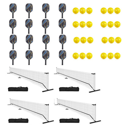 Lightning Pickleball 4 Court 16 Player Kit