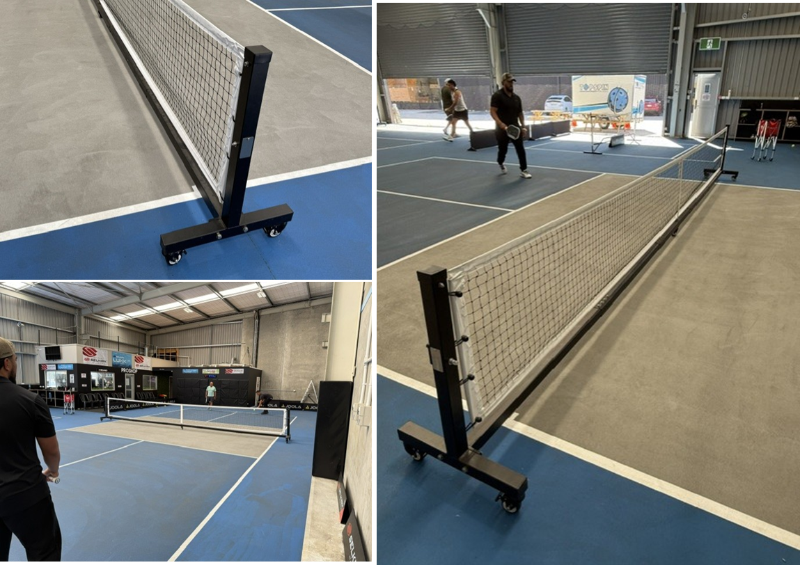 Lightning Pickleball Heavy Duty Net on Wheels